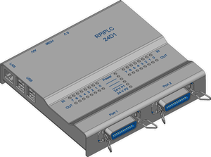 Picture of the RPiPLC model 24D1
